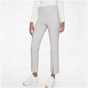 Athleta Pants Womens 6 Gray Wander Slim Straight Ankle High Rise Back Zipper